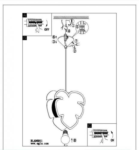 Подвесной  светильник  Eglo  96951  Louie  (95749)