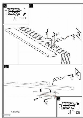 Світильник для ванною Eglo 92095 Imene (44278)