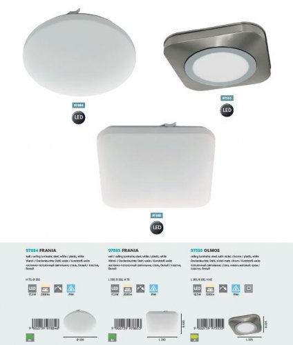 Потолочный светильник Eglo 97555 OLMOS (14752)