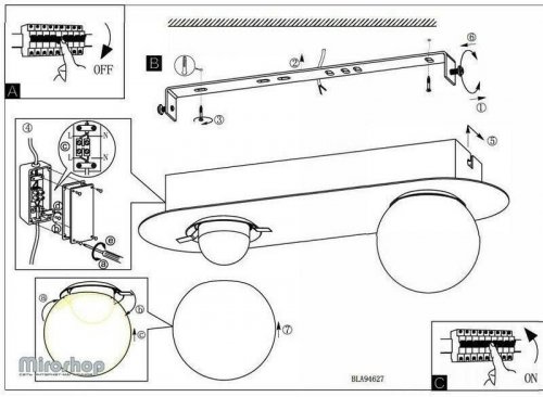 Потолочный светильник Eglo 94627 Mosiano (83037)
