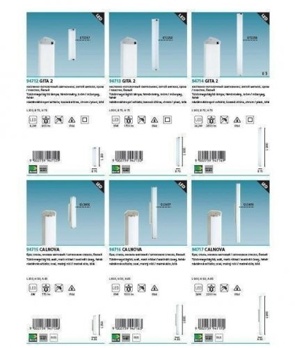 Светильник для ванной Eglo 94716 Calnova (83106)