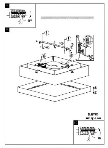 Потолочный светильник Eglo 97971 ISLETAS (14831)