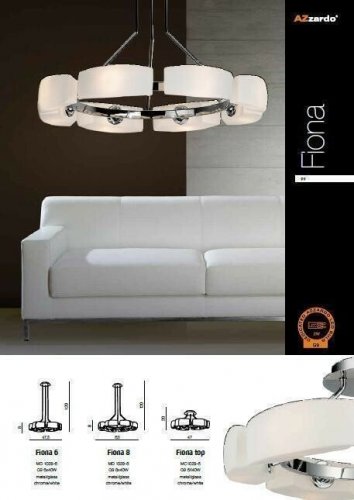 Люстра Azzardo AZ0154 Fiona 8 (MD1029-8-WH) (15791) 