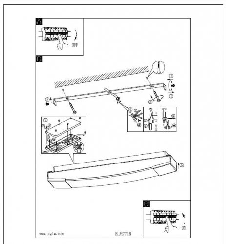 Подсветка для зеркал Eglo 97718 SIDERNO (12937)