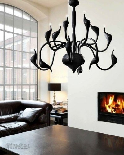 Люстра Azzardo AZ1048 Snake 2 (black) (MP6230-15-BK) (15321)