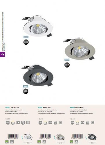 Точковий світильник Eglo 98609 SALICETO