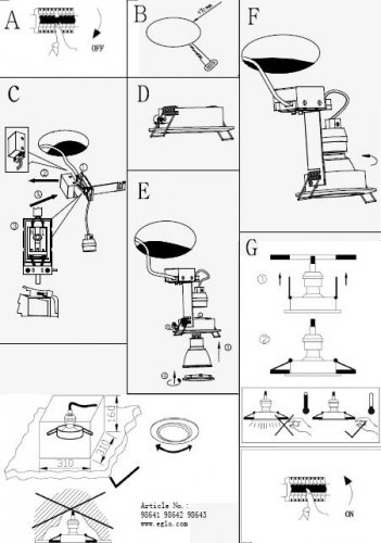 Точковий світильник Eglo 98643 TEDO 