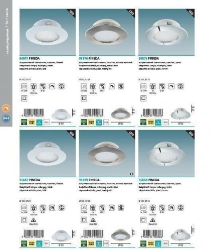 Точечный  светильник  Eglo  95875  Pineda  (90083)