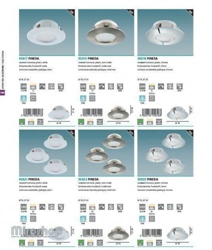 Точечный  светильник  Eglo  95821  Pineda  (90057)