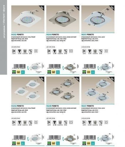 Світильник точковий Eglo 94264 Peneto (82815)