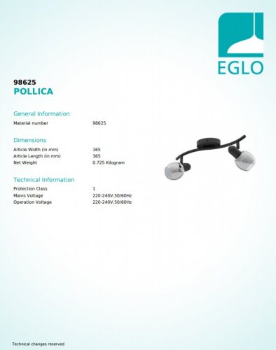 Спот Eglo 98625 POLLICA (26443)