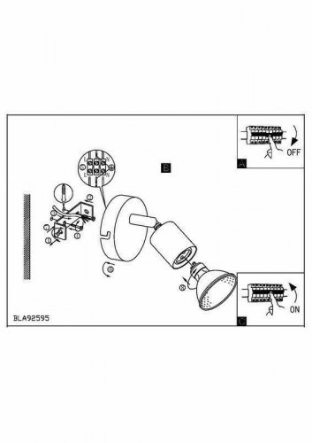 Спот Eglo 92595 Buzz-Led (44404)