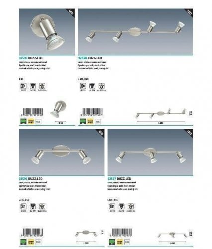 Спот Eglo 92595 Buzz-Led (44404)