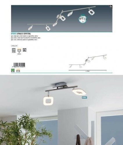 Спот Eglo 97005 Litago Crystal (95977)