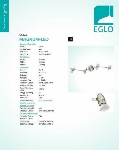 Спот Eglo 92644 Magnum-Led (44432)