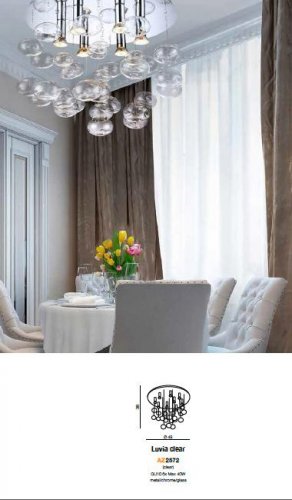 Люстра Azzardo AZ2572 Luvia (clear) 