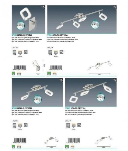 Спот Eglo 97003 Litago Crystal (96001)
