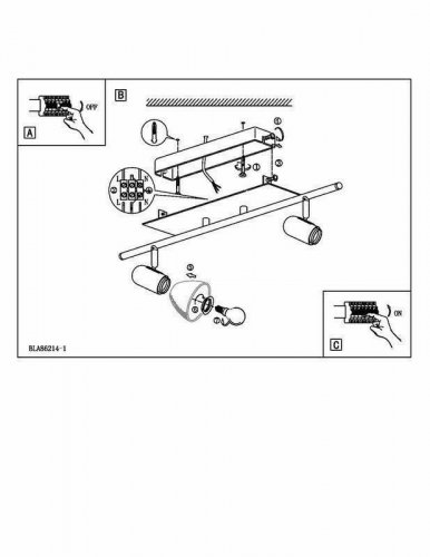 Спот Eglo 86214 Ares 1 (37019)
