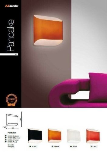 Бра Azzardo AZ0114 Pancake (white) (MB329-2-WH) (15537)
