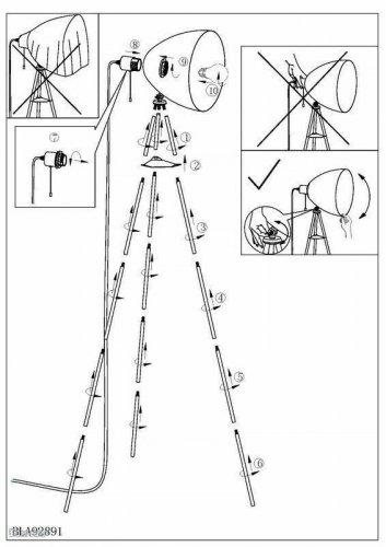 Торшер Eglo 92891 Don Diego (57997)