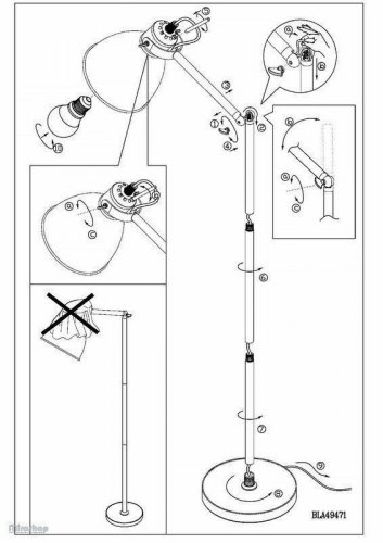 Торшер Eglo 49471 Priddy (82695)