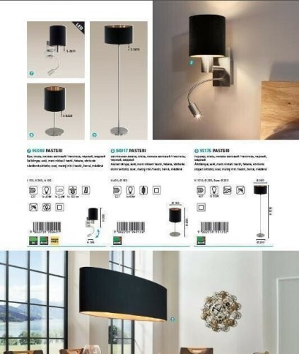 Торшер Eglo 95175 Pasteri (83215)