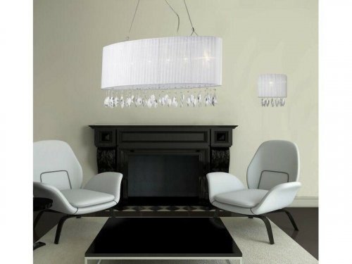 Люстра Azzardo AZ0757 Sidney oval (white) (1982-6P-WH) (15679)