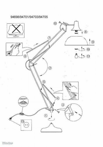 Торшер Eglo 94698 Borgillio (83093)