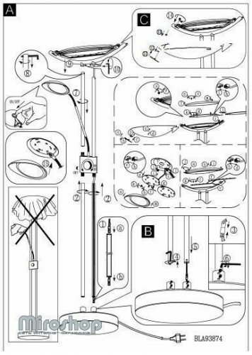Торшер Eglo 93874 Baya LED (69450)