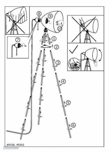 Торшер Eglo 49338 Dundee (74541)