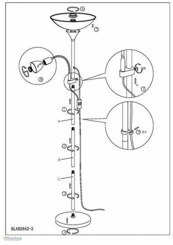 Торшер Eglo 93917 Up 2 (72117)