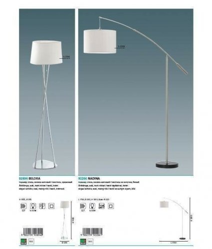 Торшер Eglo 92206 Nadina (44316)