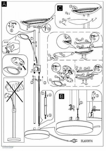 Торшер Eglo 93877 Baya Led (69453)