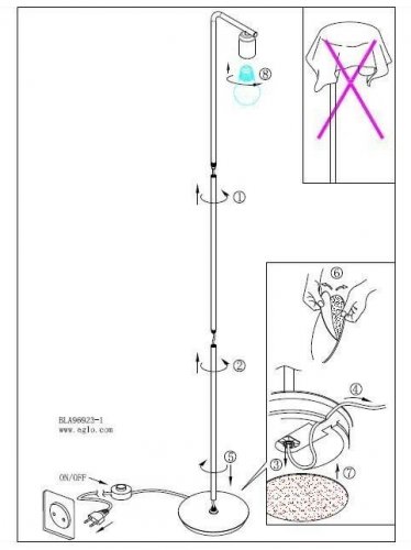 Торшер Eglo 49124 Adri (12824)