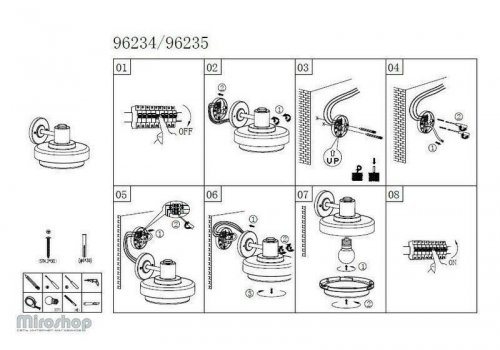 Настінний світильник Eglo 96234 Tollera (92711)