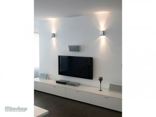 Бра Azzardo AZ0762 Ginno 2 (white/aluminium) (GM1200-WH-ALU) (76078)