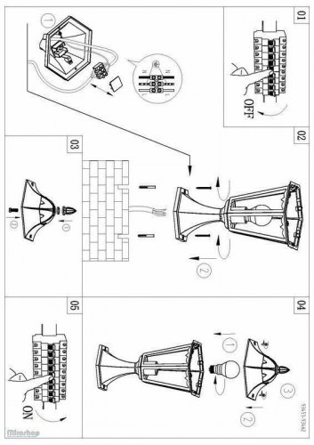 Вуличний світильник Eglo 93451 Navedo (78961)