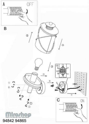 Вуличний світильник Eglo 94842 Hilburn (84144)