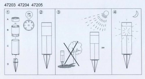 Парковий світильник Eglo 47203 SOLAR (43943)
