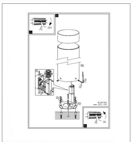Вуличний світильник Eglo 97631 Melzo (14427) 
