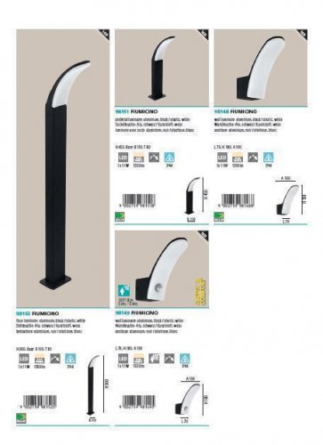 Вуличний стовпчик Eglo 98152 FIUMICINO (22380)