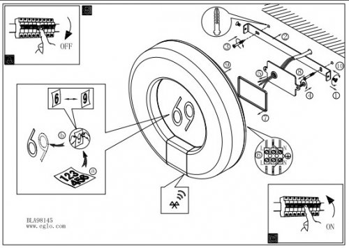 Настінний світильник Eglo 98145 MARCHESA-C (22337)