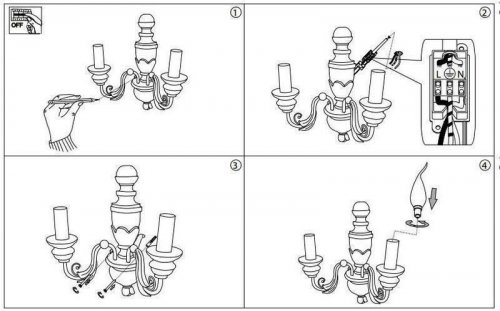 Бра Ideal Lux DORA AP2 (020846) (41749)