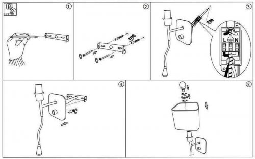 Бра Ideal Lux HOLIDAY AP2 BIANCO (124162) (87799)