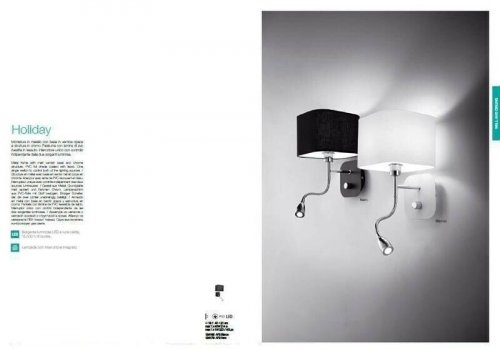 Бра Ideal Lux HOLIDAY AP2 BIANCO (124162) (87799)