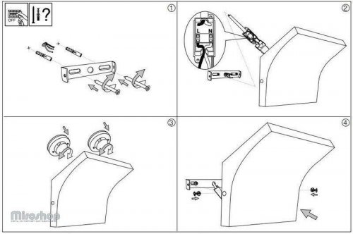 Бра Ideal Lux COMMODORE AP2 BIANCO (125923) (93979)