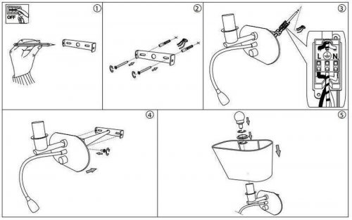 Бра Ideal Lux SHERATON AP2 BIANCO (074900) (56389)