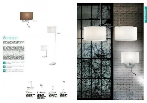 Бра Ideal Lux SHERATON AP2 BIANCO (074900) (56389)