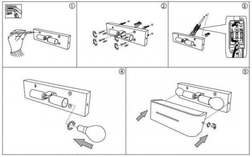 Світильник настінний Ideal Lux POSTA AP2 CROMO (051932) (48839)