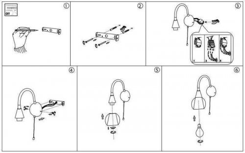 Бра Ideal Lux TENDER AP1 TRASPARENTE (004235) (41755)